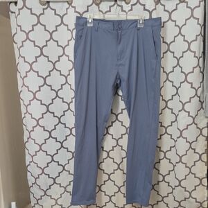 RHONE Men's Slate-Gray Blue Dress Pants